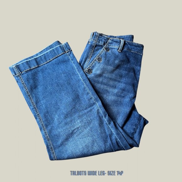 Talbots Pants - Talbots - wide leg Jean - size 14P - 0127LR-5